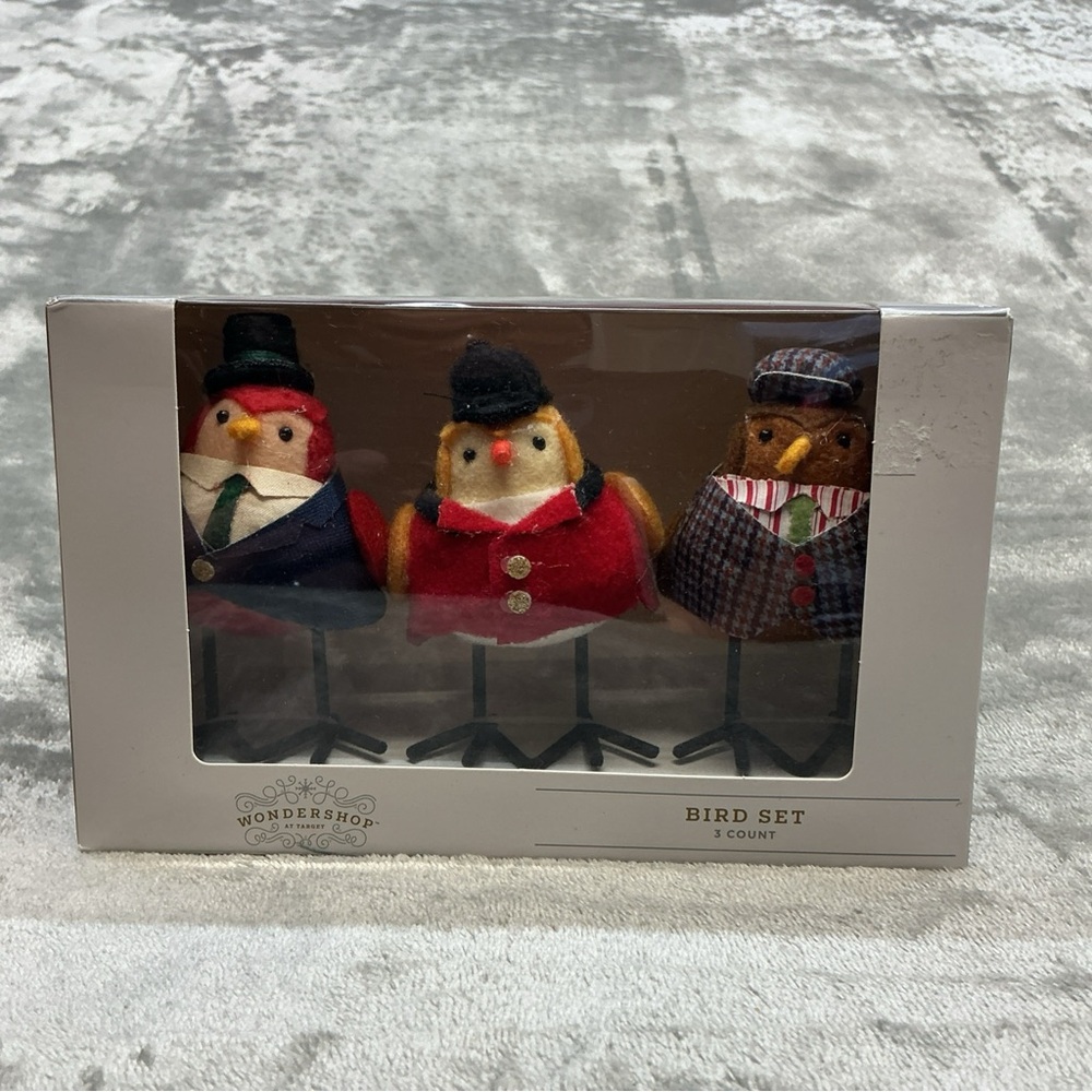 2025 Target Featherly Friends Mini Bird Set of 3  Christmas Wondershop NEW